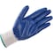 Global Industrial Coated Gloves, Polyester, Cotton, Rubber, Latex, Blue, XL 708355M - alternate 2